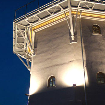 Galerie als Aussichtsplattform in 12 m Höhe